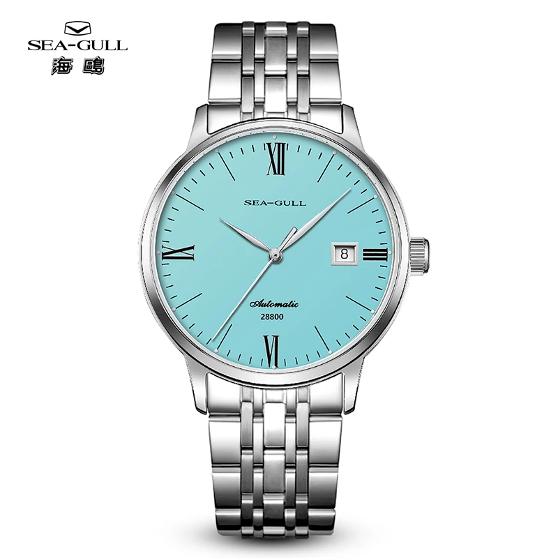 

Seagull Minimalist Roman Series Automatic Mechanical Watch for Men Sapphire 50M Waterproof Business Causal Wristwatch Male 6173