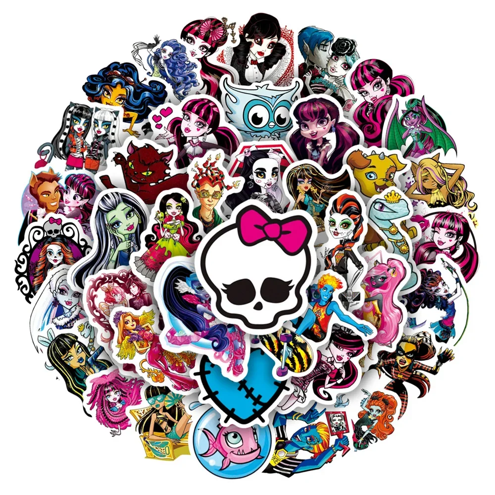 AliExpress 50PCS Riman Monster High School Graffiti Sticker Bicycle Computer Notebook Electric Car Refrigerator