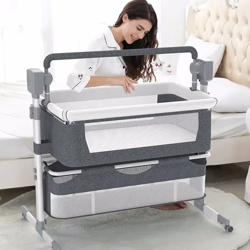 Baby Cot Baby Crib Cradle Newborn mobile Portable Nest Crib Baby Travel Bed with a Net Sleeping Bed Baby Rocking Bed