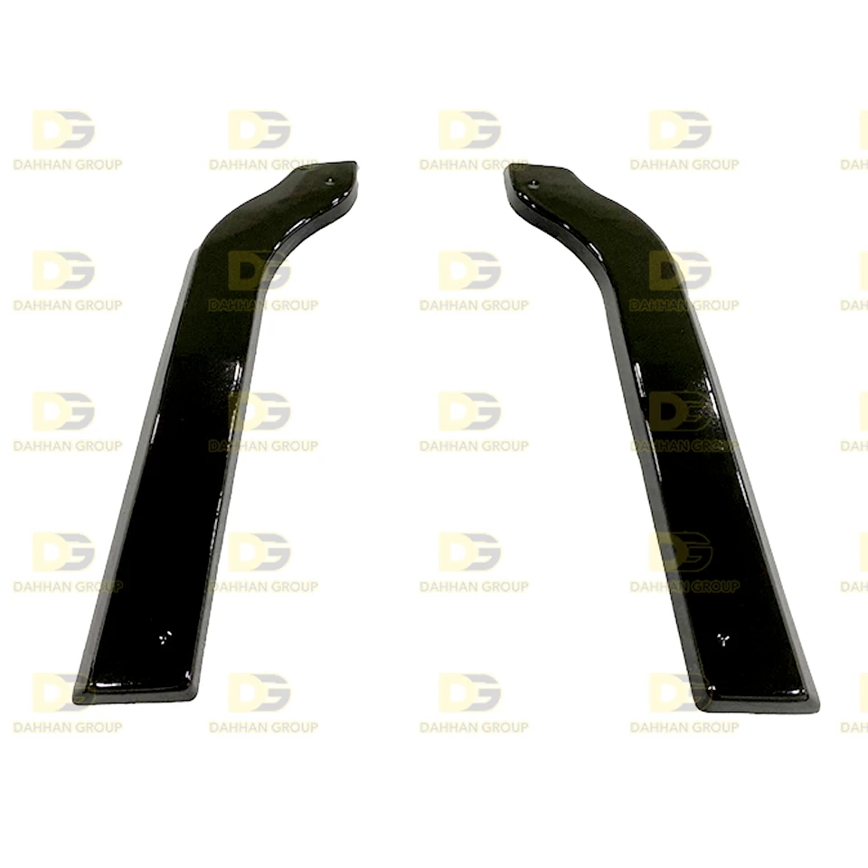 BMW 5 Serie E39 M Sport 1995 - 2003 Hinten Stoßstange Ecken Flaps Hinten Seite Splitter Klappe Links und Rechts set Gloss Schwarz Kunststoff