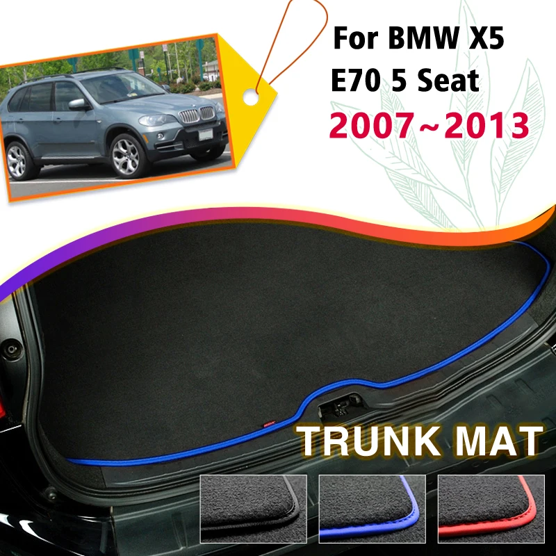 

Rear Trunk Mat For BMW X5 E70 5 Seat 2007~2013 Boot Cargo Liner Tray Trunk Luggage Floor Carpet Pad Auto Accessories Stickers