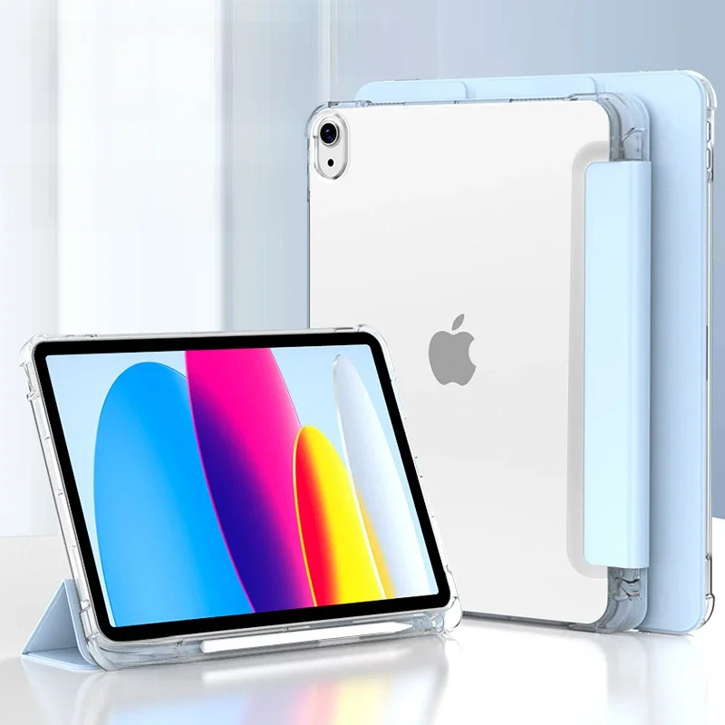 Com suporte de lápis caso para ipad pro 11 ipad air 11th 11 m3 10th gen mini 7 funda ipad 10.2 7th