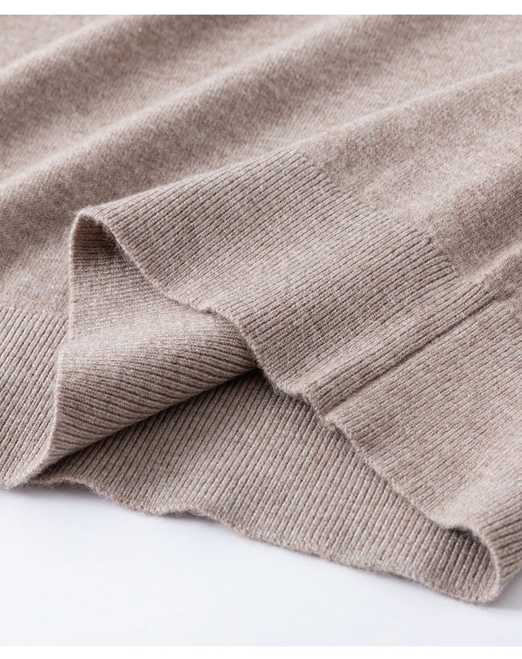 MZ62005 Damen-Strickpullover mit Stehkragen, Kaschmirmischung, Kurzarm, Weicher Strukturierter Pullover für Arbeit und Alltag – Detail 18