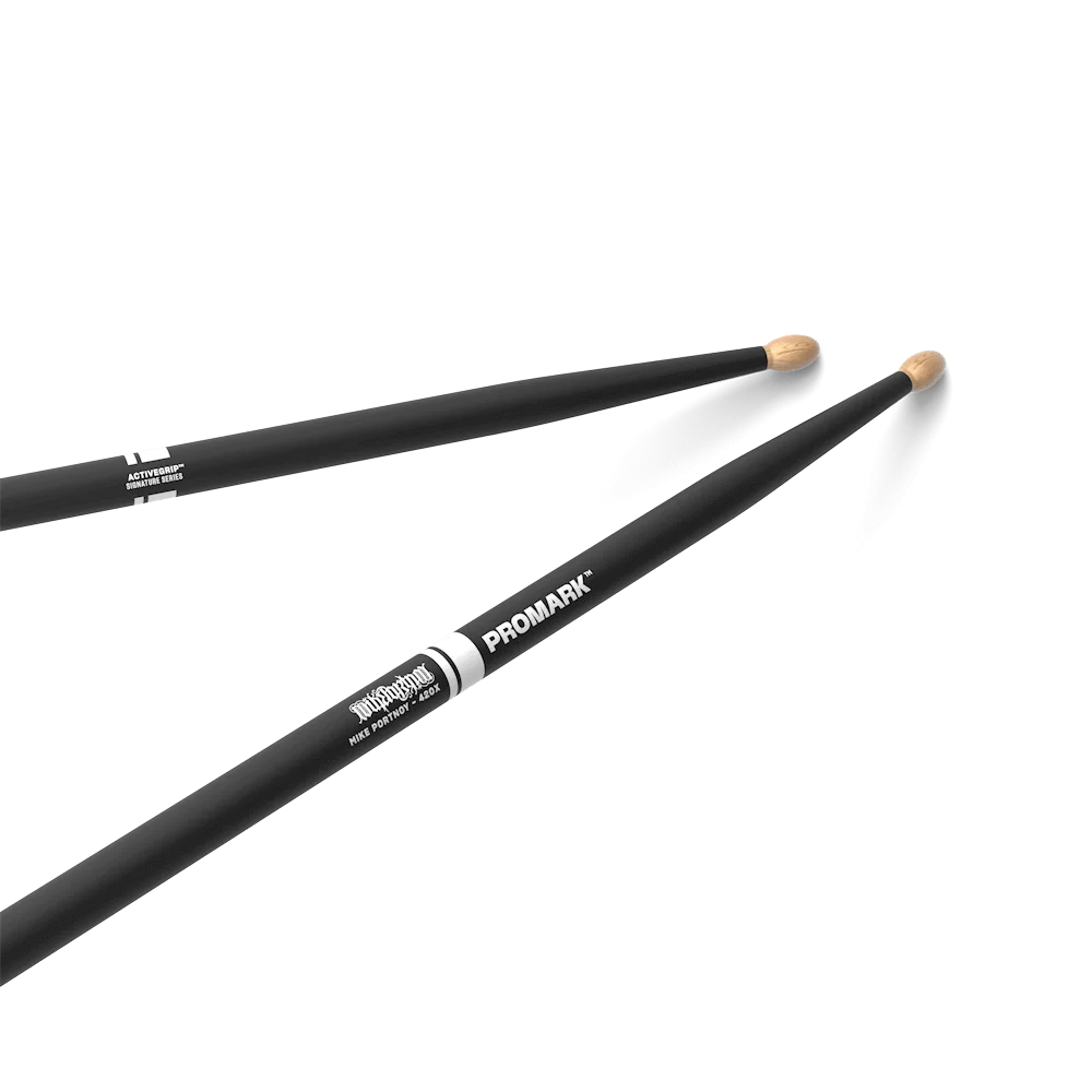 Promark by D\'addario TXMP420XW-AG Mike Portnoy Signature ActiveGrip 420X Hickory Oval Tip Drumsticks