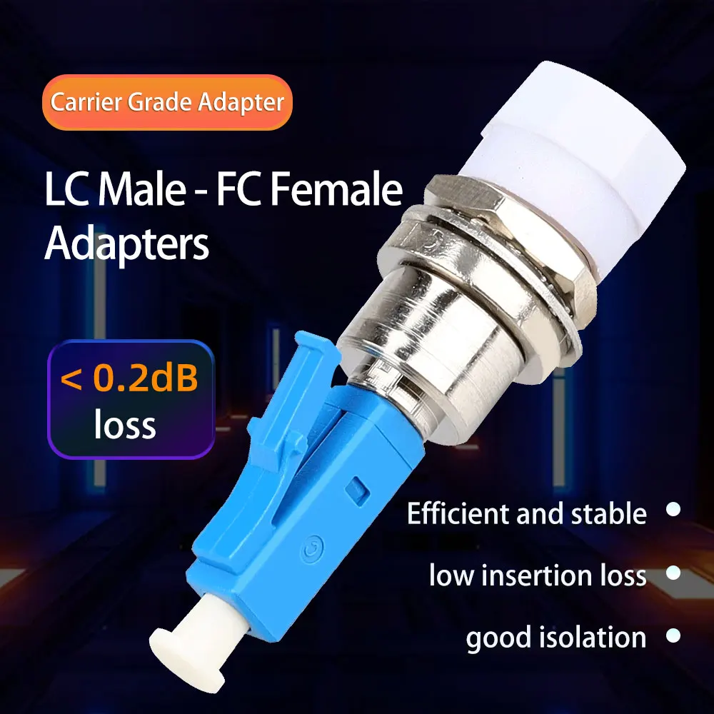 SM 9/125 Hybrid Adapter  Fiber   Male To Female  LC/UPC Male-FC/UPC Female Adapter FTTH Connector  VFL OPM Fiber Patch Cord Use