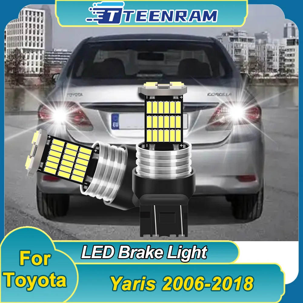 For Toyota Yaris 2006-2018 Car LED Daytime Running Light DRL Bulb Canbus W21/5W 7443 T20