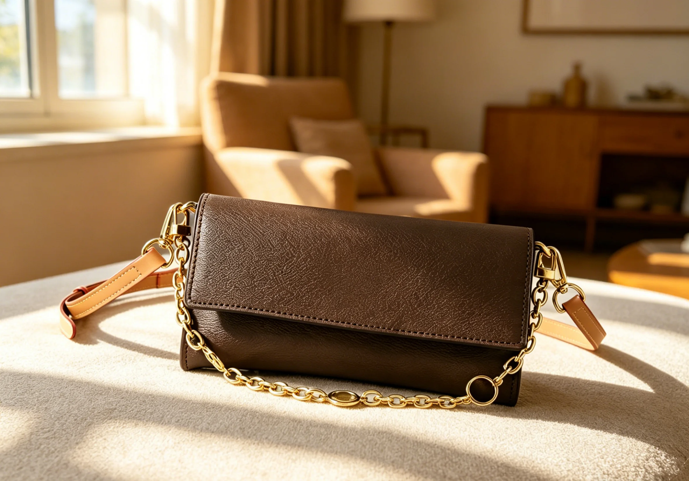 2026 Size:12x4x23 cm no box New Model - Versatile and Fashionable PU Leather Bag - Durable, High-Quality and Affordable