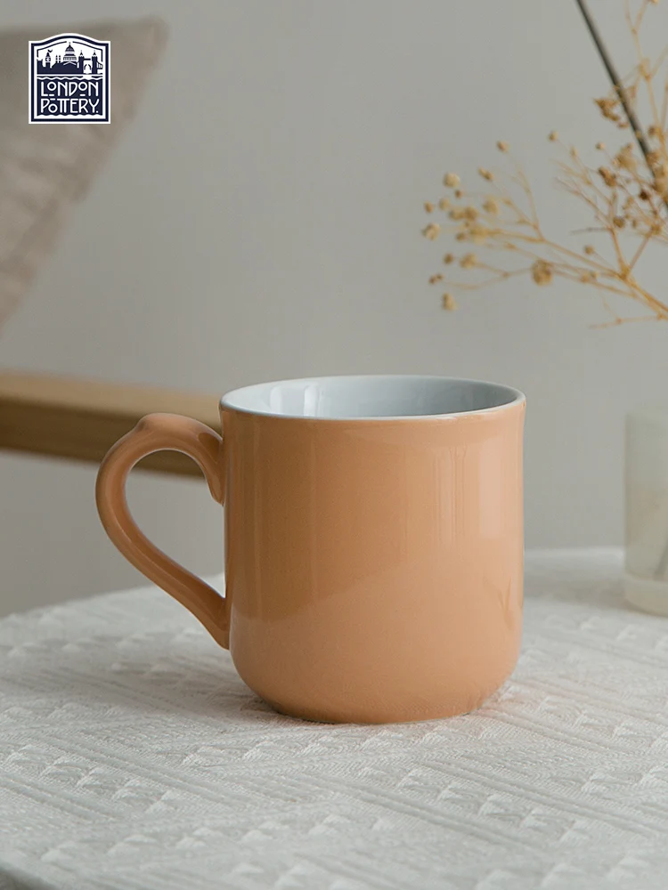 London Pottery Farmhouse Series Mug Apricot 250ML British Ceramic Mug Coffee Milk Cup Nordic Ins Afternoon Tea Cup Mugs