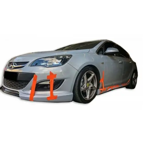 For Opel Astra J HB 2013-2015 Face Lift Front Bumper Extension--Auto Modified Styling Signal Stop Reflector Deflector Horn