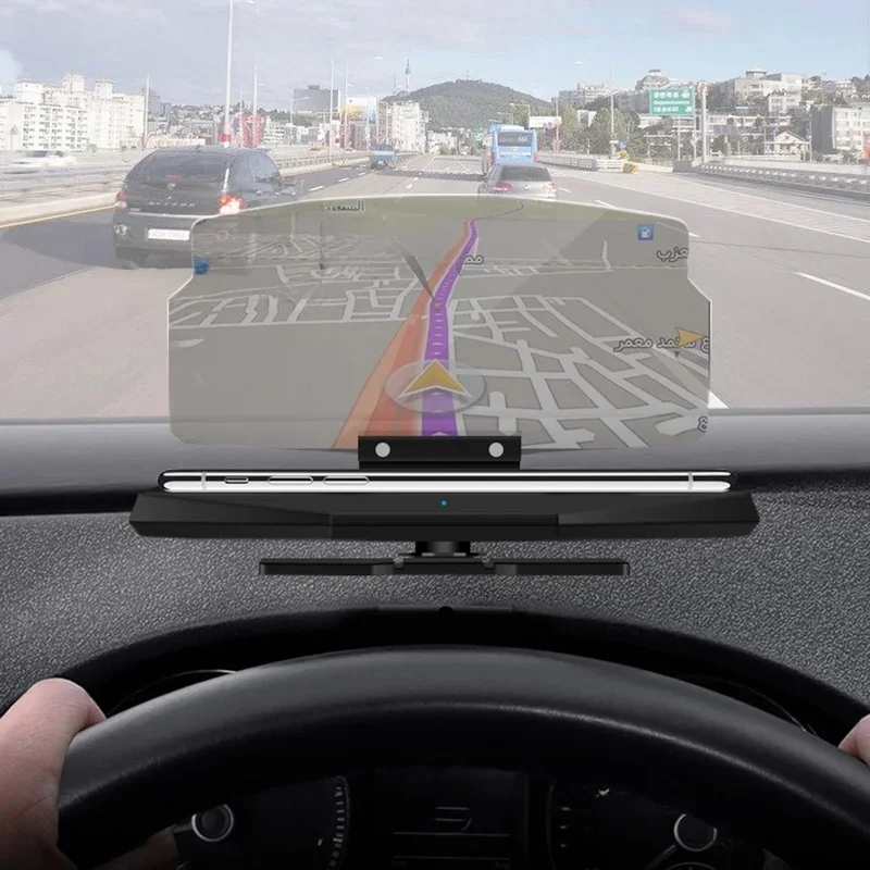 Samochodowy wyświetlacz nawigacyjny HUD Head Up Uchwyt na telefon Uchwyt na projektor GPS — zdjęcie 2