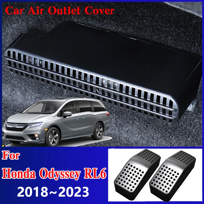 Car Air Outlet Covers For Honda Odyssey RL6 Accessories 2018~2023 Under Seat Duct Vent Outlet Anti-Clogging Protectors Stickers