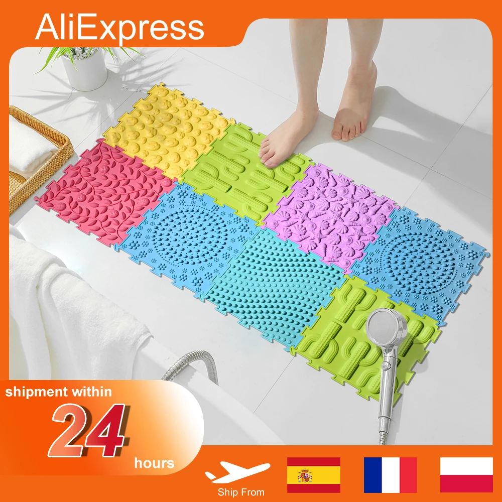 8PCS Equilibrio Stepping River Stone Giochi per bambini Attrezzatura per l'allenamento emotivo per bambini Cuscino per il piede Massaggio tattile River Crossing Stone