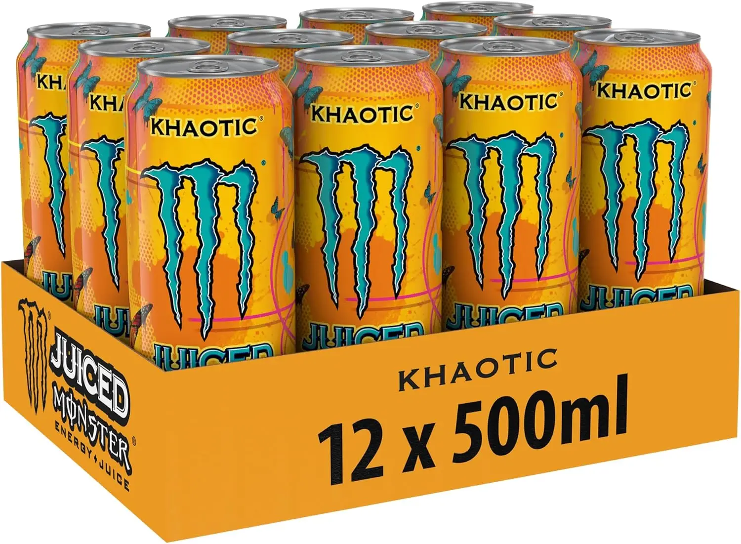 Monster Energy Drink Khaotic Pack of 12 x 500ml