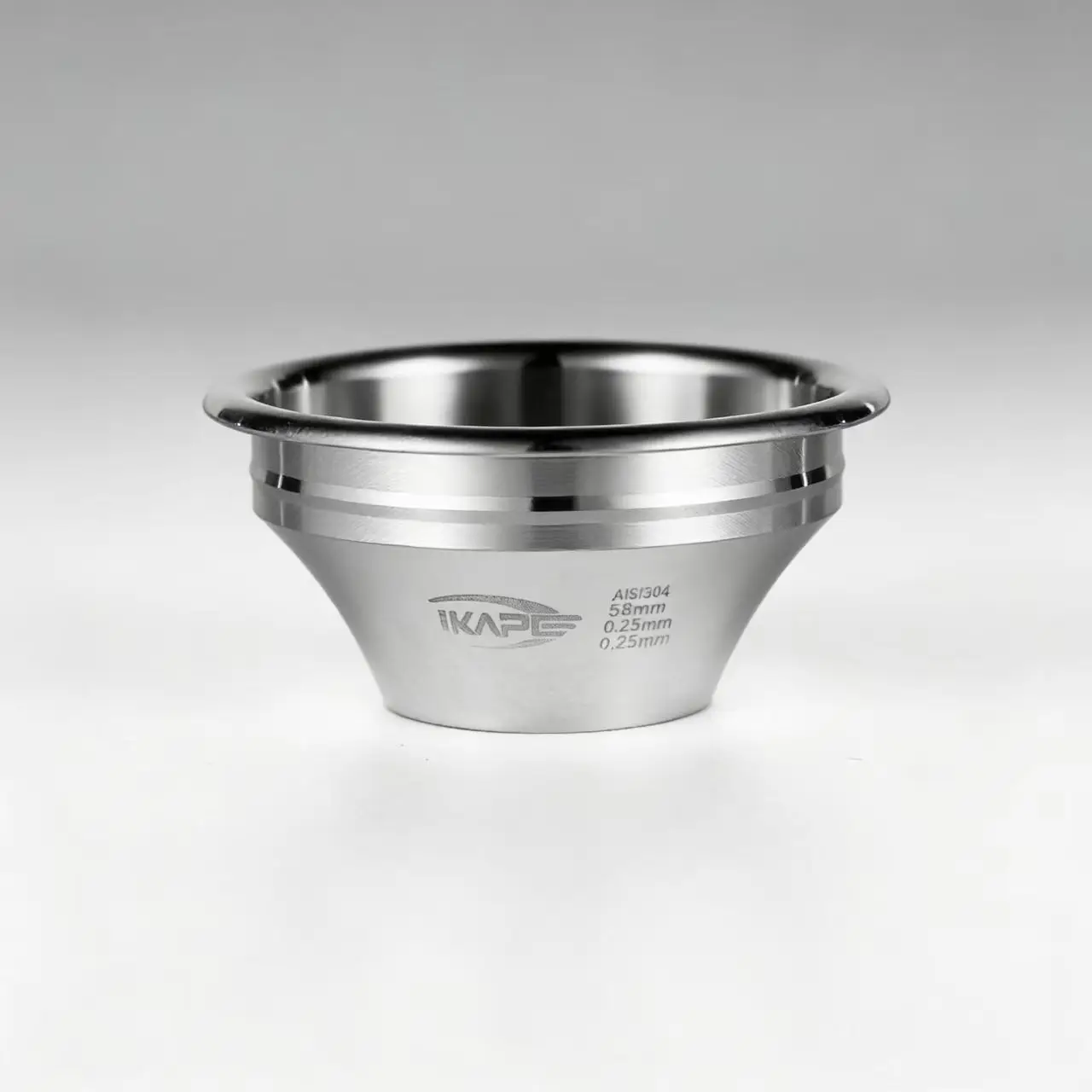 IKAPE Variabler Durchmesser Espresso Siebträger Filterkorb Präzise Hohe Extraktion für 54mm/58mm Bodenlose Siebträger