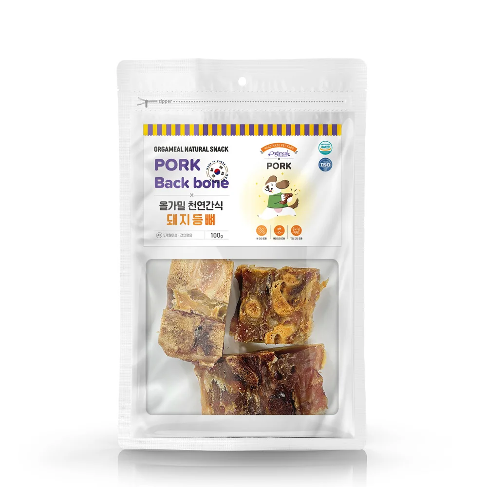 Olgam wheat puppy made natural snack pork spines 100g