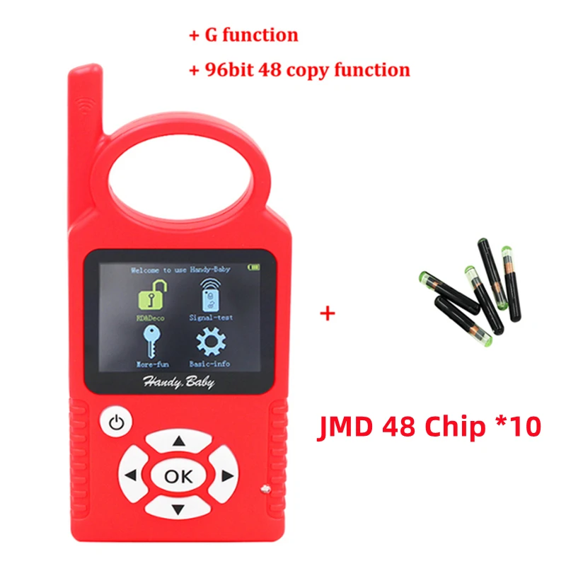 Newest Original JMD red blue chip jmd47 chip for Handy Baby Auto Key Programmer G/KING/Red Chip Copy G/96bit 48 Chip