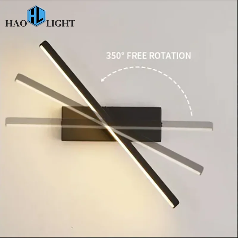 6W High Quality Wall Décoration Home Rotatable Adjustable Night Light Bedside Lamp Moderne LED-Wandleuchte Design Lighting