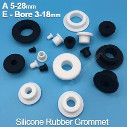 Round Hollow Silicone Rubber Grommets Bushes Hole Plug 5 6 7 8 9 10 -28mm Wire Cable Wiring Protect Grommet O-rings Seal Gasket