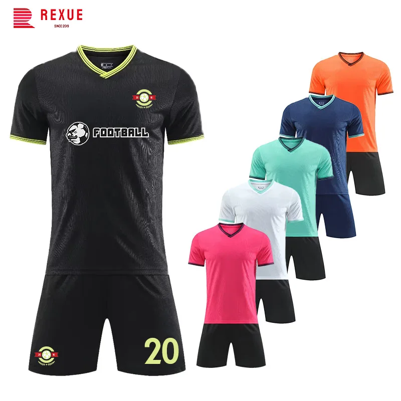 Men Kids Football Jerseys Sets 23/24 New Season 2 Piece Shirt Shorts Team Match Training Soccer Uniform Tracksuit DIY Custom