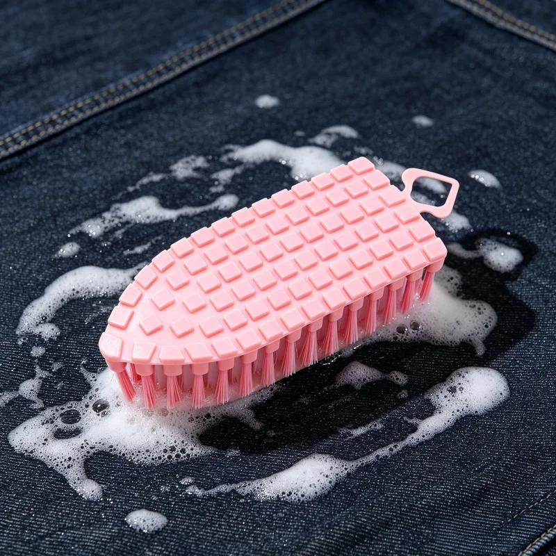 Bendable Cleaning Brush Flexible Scrub Brush Multi‑Purpose Household Scrubber for Bathroom Sink Clothing Surface Cleaning
