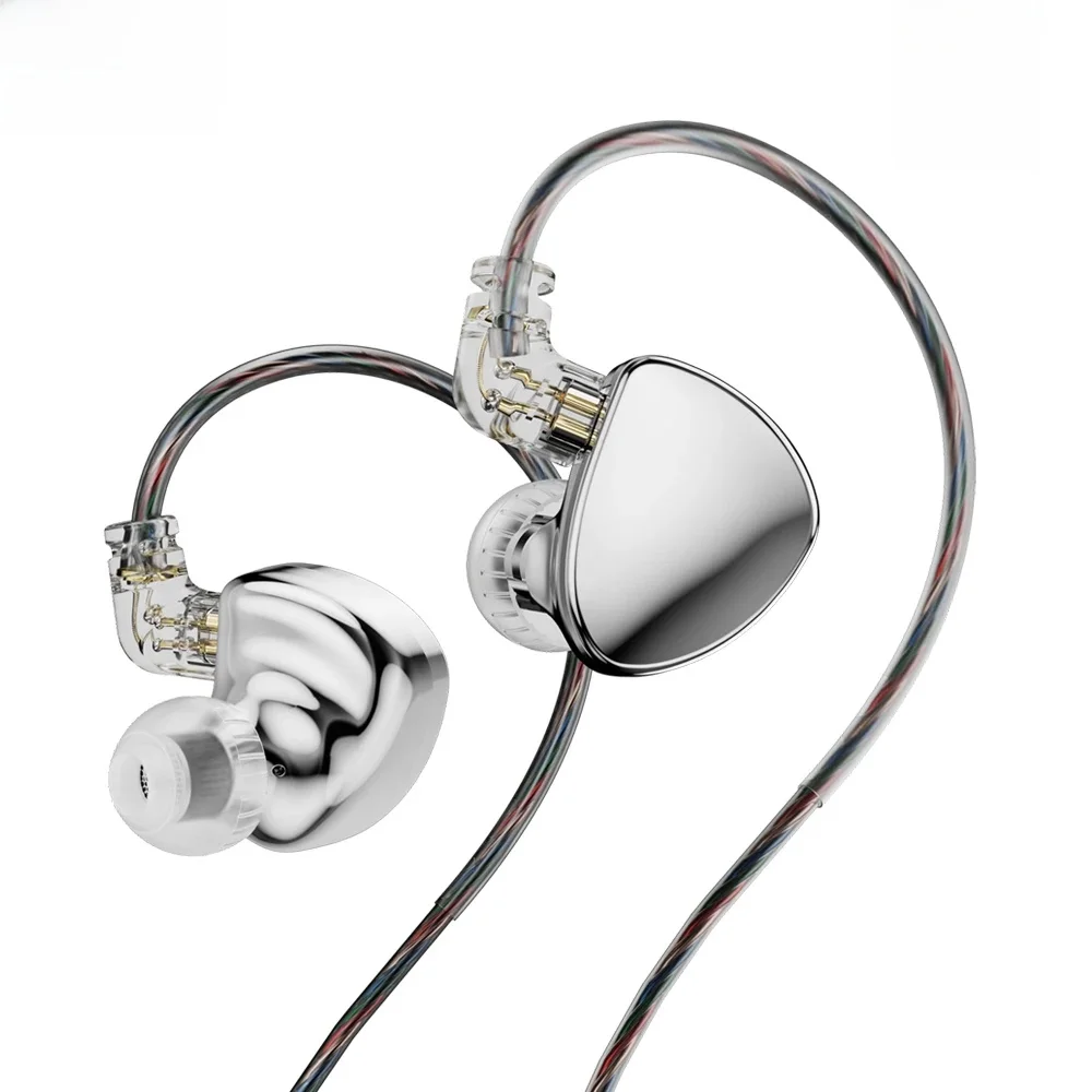 Słuchawki TRN MT5 10 mm z podwójną wnęką i dynamicznym sterownikiem IEM Hifi z wysokiej jakości kablami i uniwersalnym wzorem — zdjęcie produktu 7