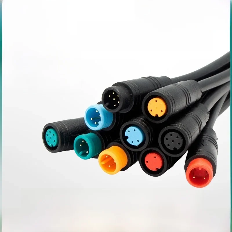 AliExpress NONE 5/10/100 Sets M6/M8-2/3/4/5/6Pin Straight Head Docking Julet Sensor Connector Ebike Display PVC Connector With Cable 20CM
