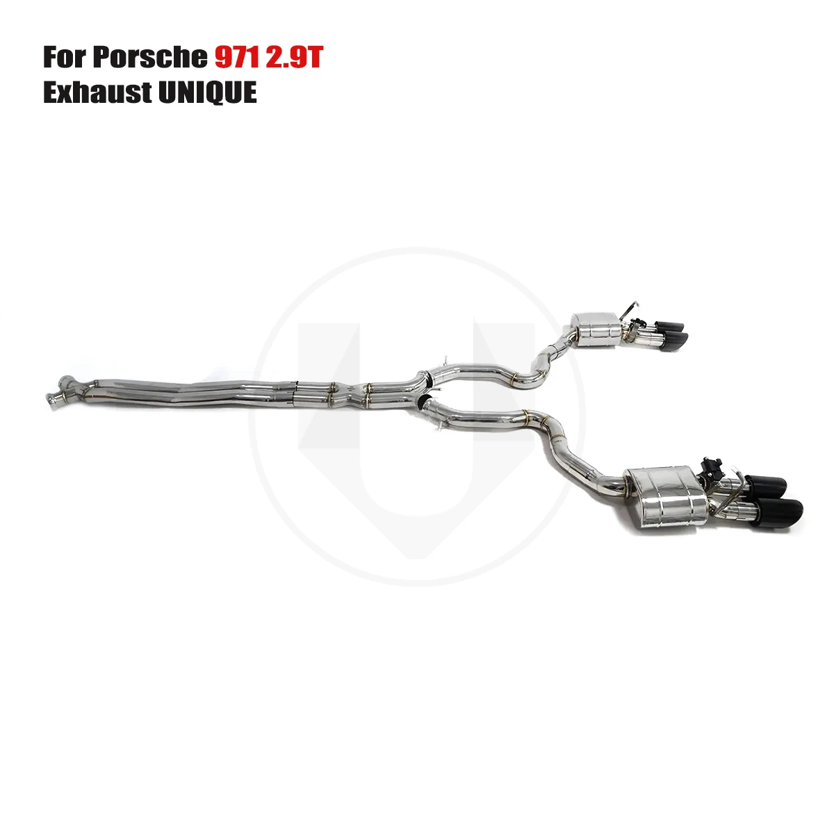 UNIQUE Designs 2017-2019 Porsche Panamera 971 2.9T T304 stainless steel sports Valved  Exhaust System