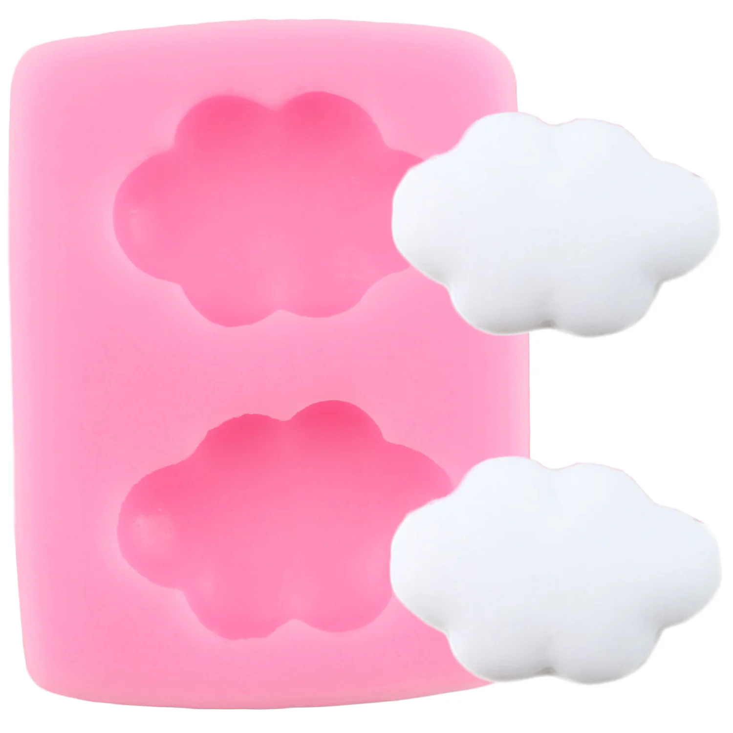 Rainbow Clouds Silicone Mold Cupcake Topper Fondant Cake Decorating Tools Candy Clay Molds Baking Chocolate Gumpaste Moulds