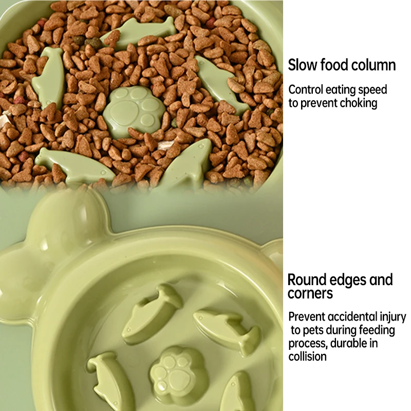 1 pcs Slow Eating Pet Bowl with Seal Animal shape Preventing Choking Interactive Healthy Design Dog Puzzle Bowl Chew-Resistant