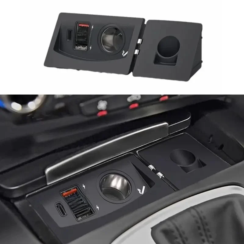 15W Do Audi B8 A4 A4L A5 S4 S5 Q5 B8 Bezprzewodowa ładowarka samochodowa QI Ładowarka do telefonu Panel szybkiego ładowania Ładowarka samochodowa USB — zdjęcie 2