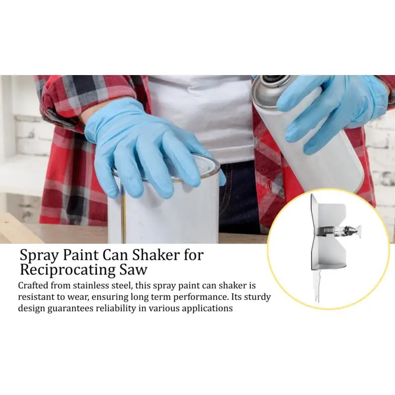 Cat Semprot Pengocok Kaleng Botol Pengaduk Cat Universal Penggemar Garasi Pencampur untuk Sampel Cat Gergaji Bolak-balik Diyer