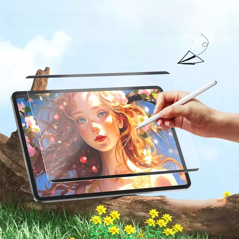 Dla 2024 iPad Air 11 13 M2 Pro 11 13 M4 Magnetyczna papierowa folia na ekran 10. 9.7 5 6 10.5 10.2 7 8 9th mini 45 6 — zdjęcie 2