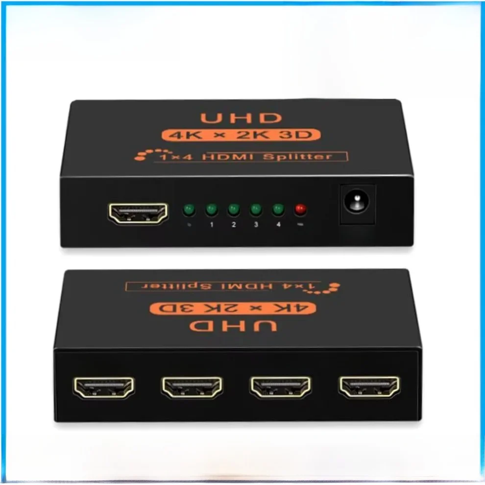 Rozgałęźnik HDMI 1x4 Full HD 4K Rozgałęźnik audio-wideo 1 na 4 wyjścia Rozgałęźnik HDMI Wzmacniacz Adapter do HDTV DVD PS3 Xbox — zdjęcie produktu 7