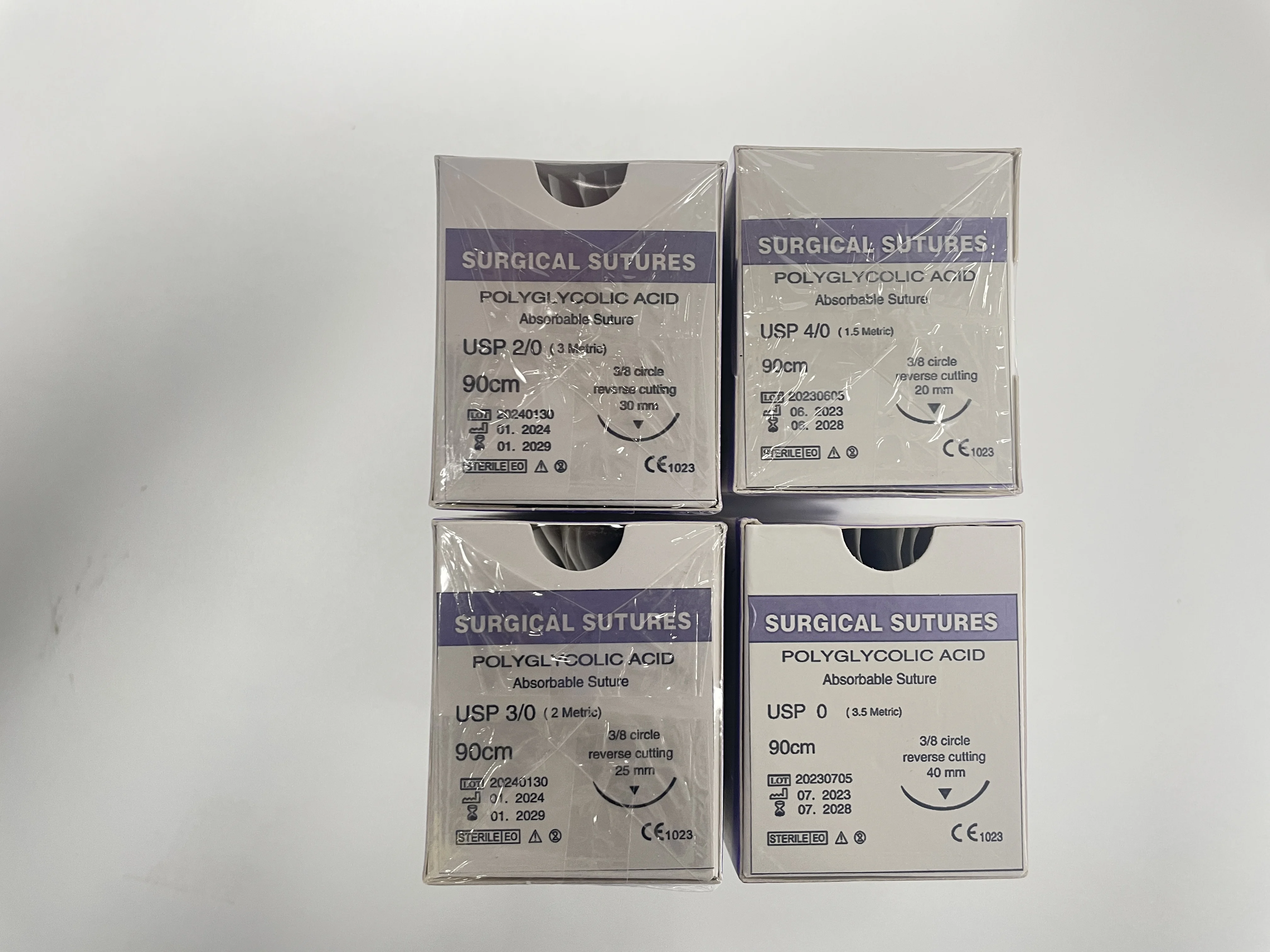 Veterinary surgicalPGA sutures  VICRYL BRAIDED  Polyglycolic Acid absorbable /reverse cutting3/8 circle Care plus VICRYL BRAIDED