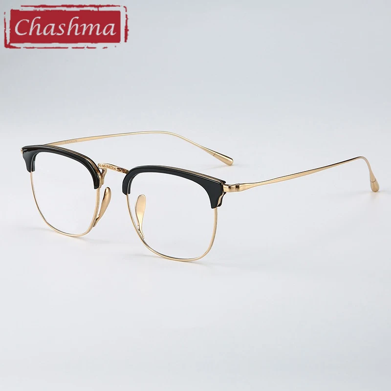 

Chashma Prescription Glasses Men Eyebrow Titanium Eyeglasses Frames for Optical Progressive Eyewear Recipe Lenses Spectacles