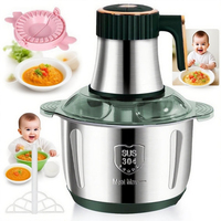 5L Electric Meat Grinder 304 Stainless Steel Food Processors Crusher Multifunctional Vegetable And Fruit Chopper Household Grinder