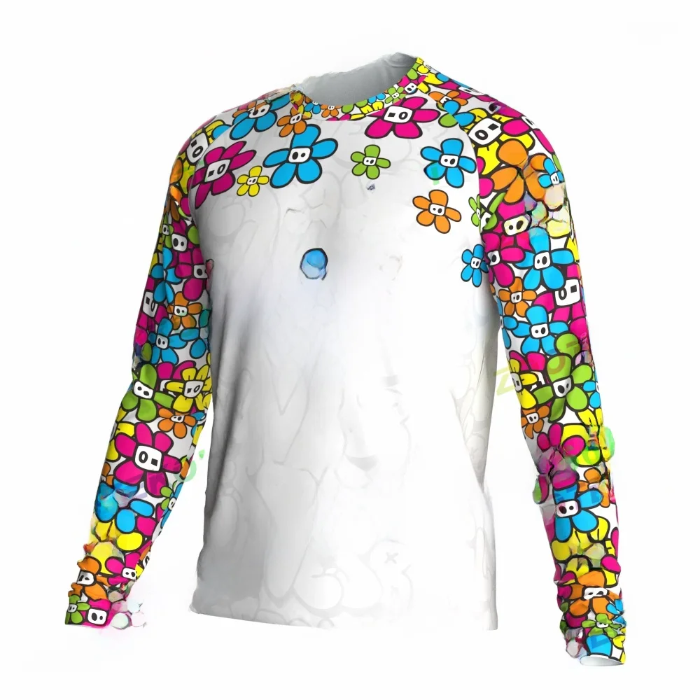 AliExpress 2022 Kids Cycling Quick Dry Motocross Jersey Downhill Mountain Bike Shirt DH MX Motorcycle Clothing Girls And Boys MTB T-Shirts