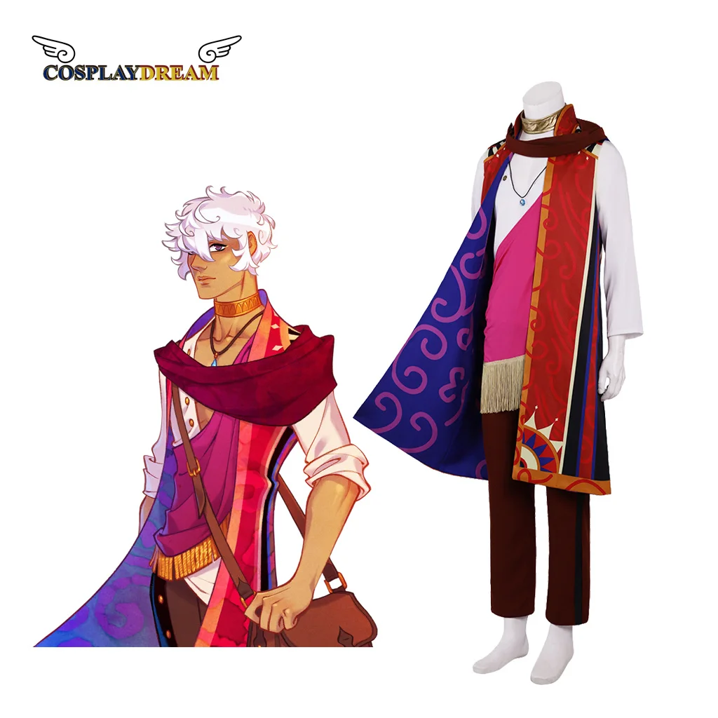 Game The Arcana Asra Cosplay Costume Adult Mens Uniform Top Pants Suit Custom Made Halloween Cosplay Costume