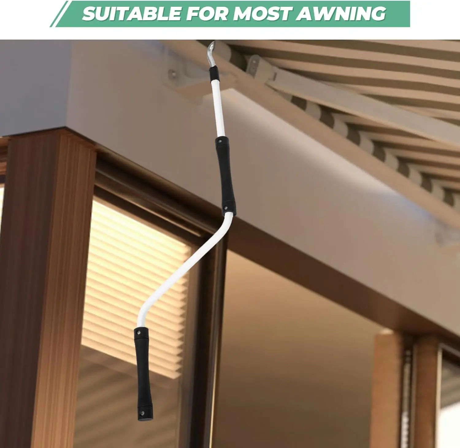 RV المظلة كرنك مقبض مع هوك 120 سنتيمتر قوي المظلة اكسسوارات المظلة المعدنية جزء ل سقف خارجي ساحة تخييم المظلة الظل