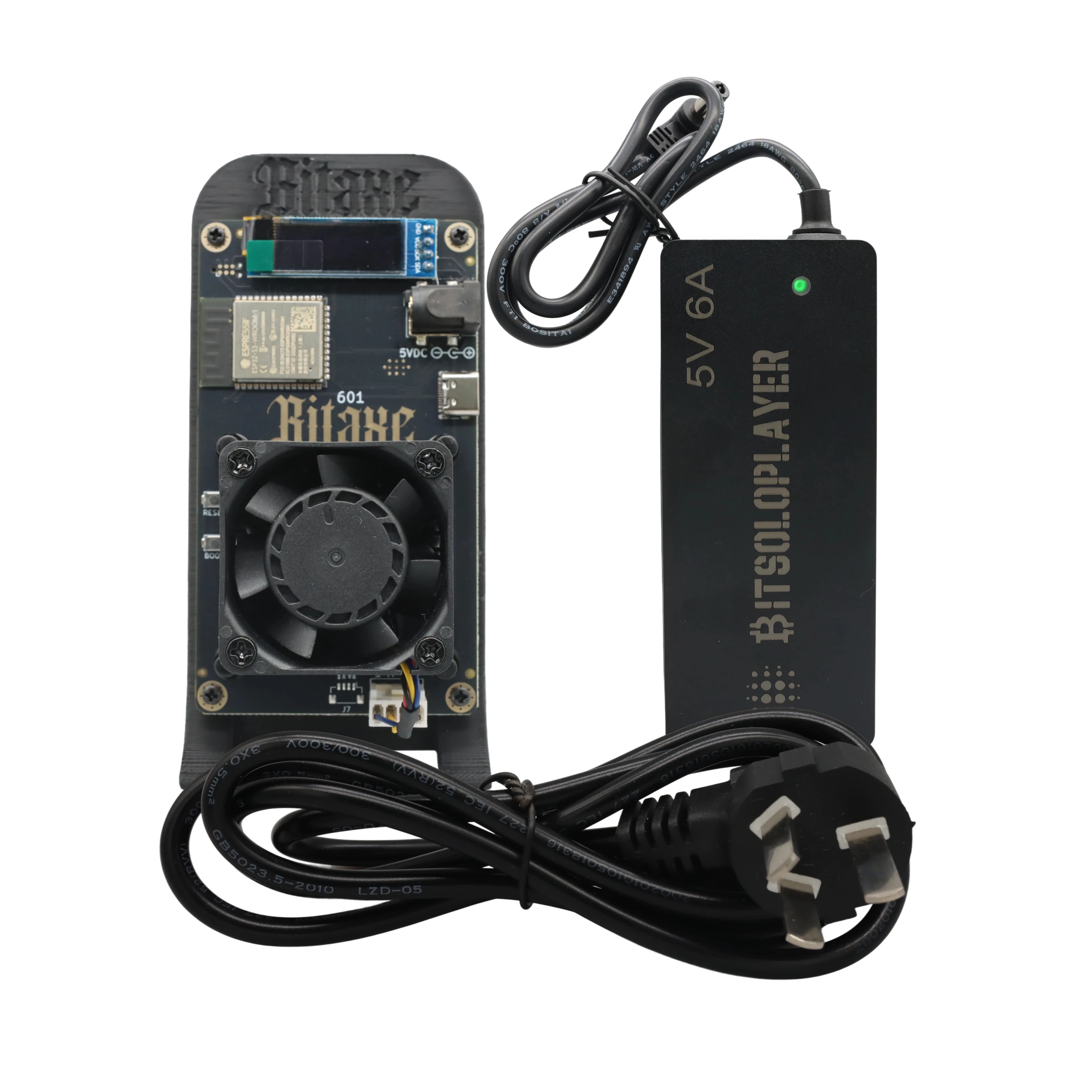 2026 Bitaxe Gamma 601 Heatsink Fan Upgrade 1.2th/s 18W 2.4G WiFi Bitaxe Solo Miner BTC BM1370 ASIC Open Source Bitcoin Miner