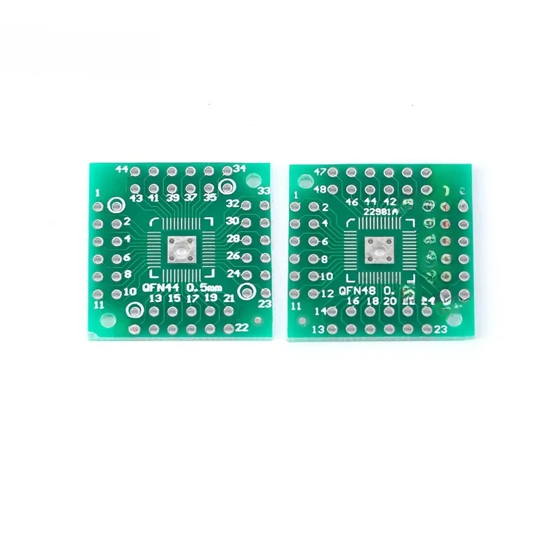 10szt HTQFP QFN48 do DIP48 QFN44 QFP48 QFP44 PQFP LQFP do DIP 0.5mm PCB SMD Adapter Płytka Skok Płytka PCB Pinboard — zdjęcie 2