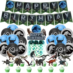 Jurassic Dinosaur Balloon Set DIY Scene Jungle Wildlife Theme Park Arrangement Set Kids Birthday Dinosaur Cake Decorations