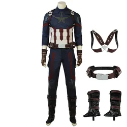 Fantasia Steve Cosplay Costume Men Rogers Halloween Carnival Clothing