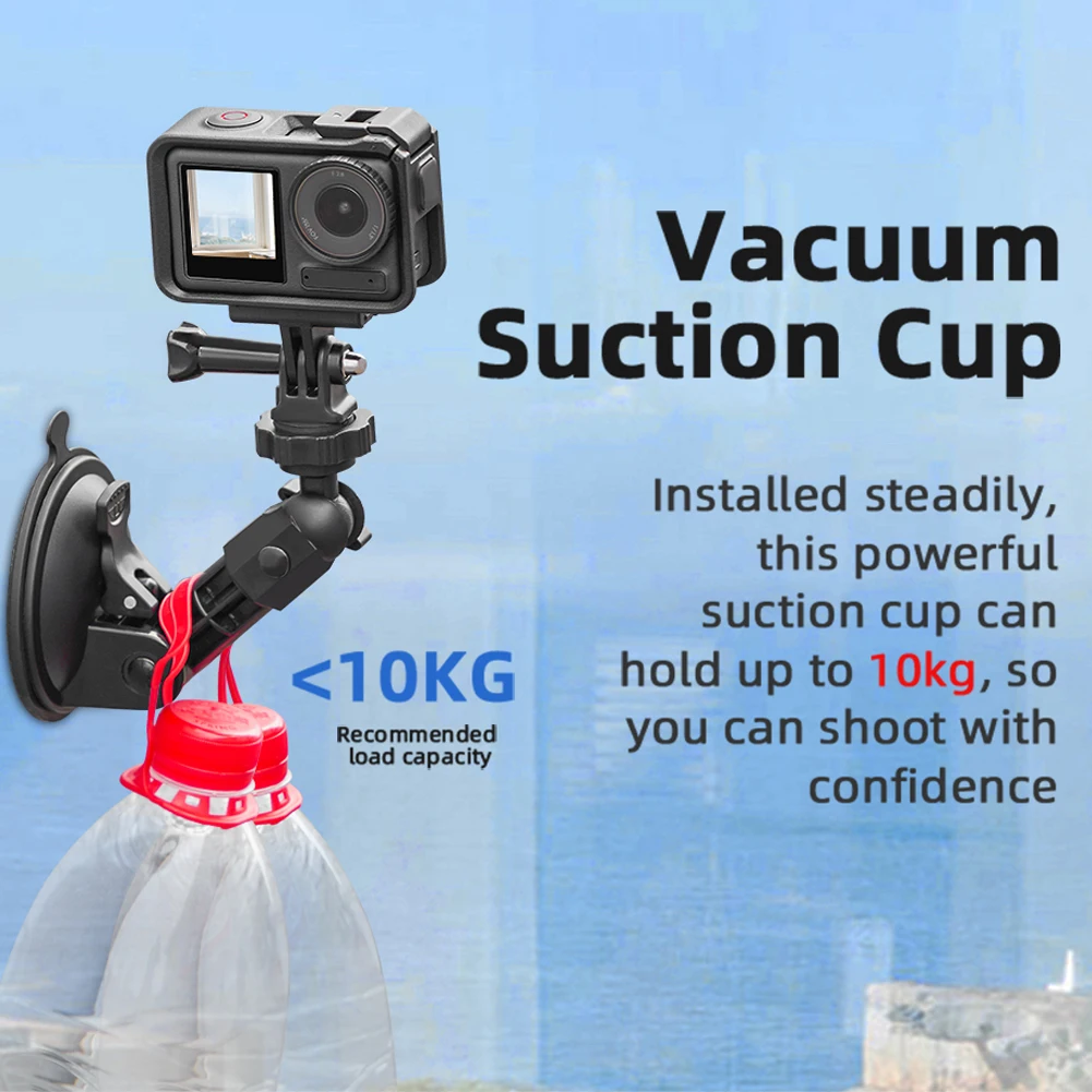 Adapter do montażu samochodowego DJI Osmo Pocket 3 - uchwyt wspornika rozszerzającego z przyssawką do kamery akcji GoPro Hero Insta360 Akcesoria — zdjęcie produktu 3