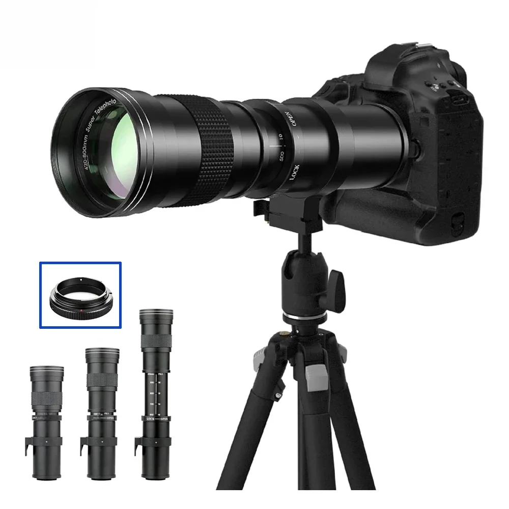 Lightdow 420-800mm f/8.3 Ręczny teleobiektyw zmiennoogniskowy do aparatów bezlusterkowych Canon R R3 R5 R6 R10 R100 Nikon Z5 Z9 Z30 Sony Fuji — zdjęcie produktu 7