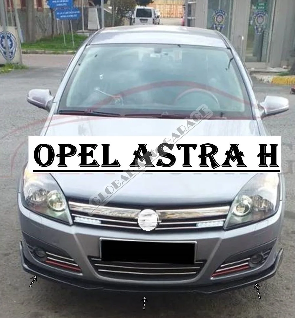 

Для Opel Astra H накладка на передний бампер губа 2004-2010 пианино глянцевый черный разделитель диффузор универсальный спойлер бампер брызговики