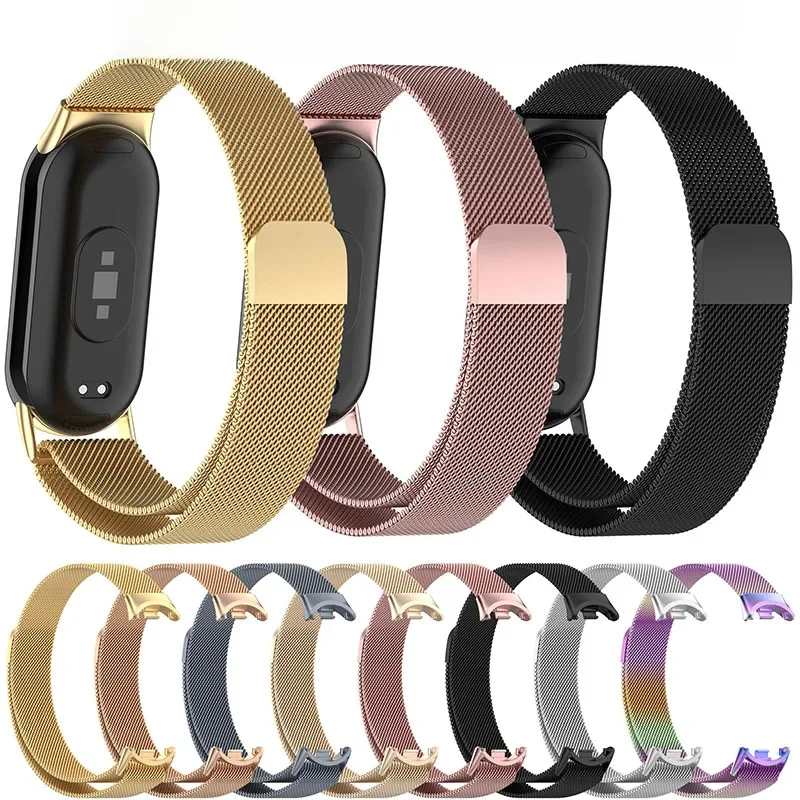 Strap Für Xiaomi Mi Band 8 Smartwatch Ersatz Armband Metall Magnetische Armband für Mi Band 8 NFC