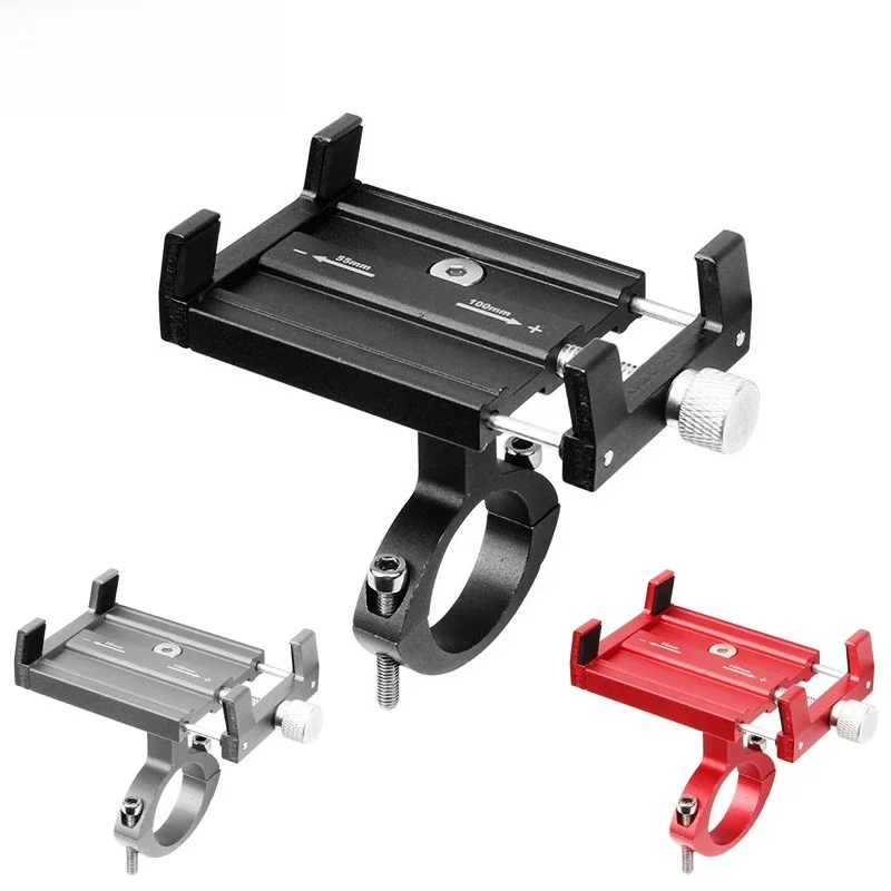 AliExpress iBudim Metal Bicycle Phone Holder Universal Aluminum Alloy Mobile Phone Stand for Bike Motocycle Moto Handlebar Clip Stand GPS Mount