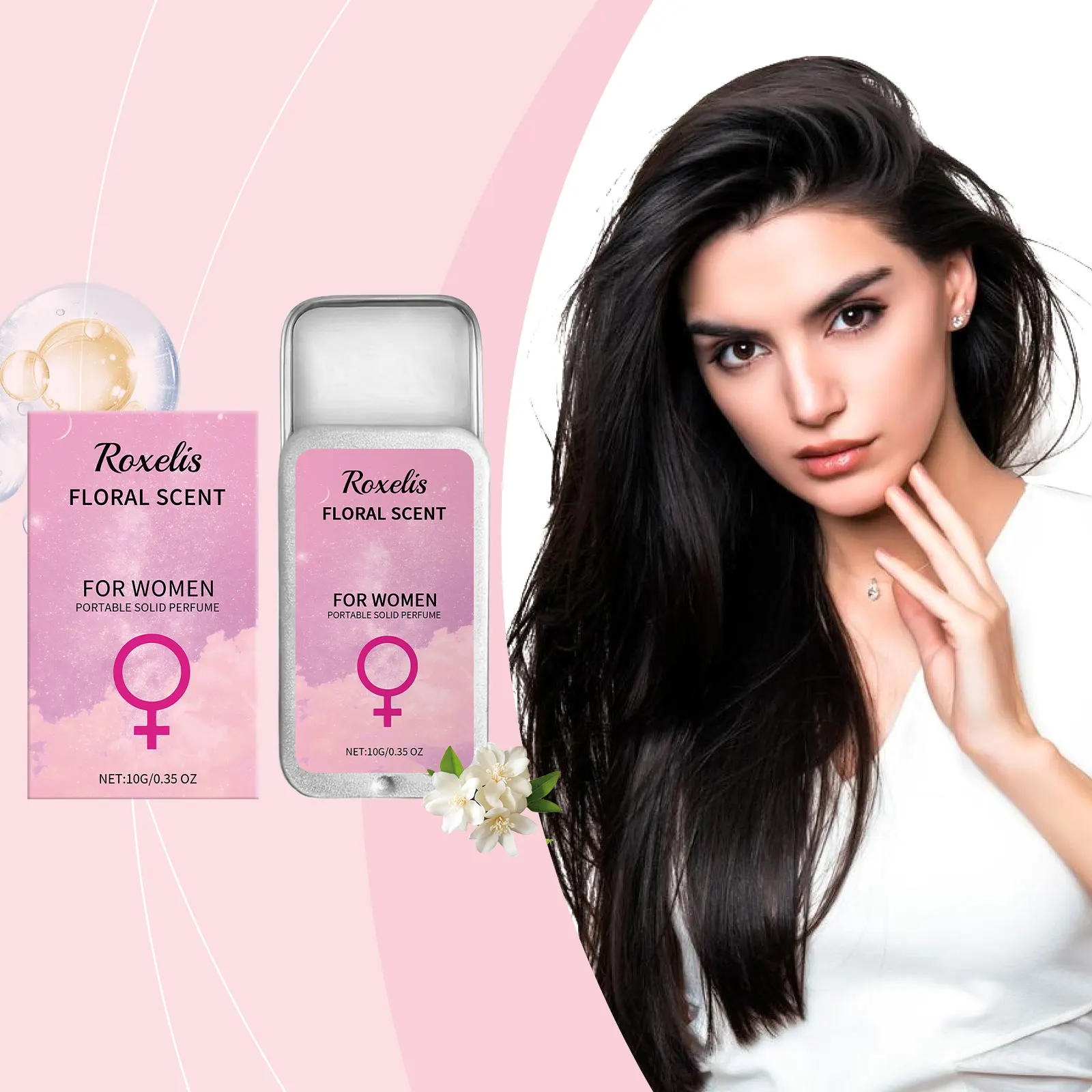 Floral Solid Perfume Long Wearing Irresistible Fragrance Fresh Romantic Temperament Portable Travel Size Women Pheromone Perfume