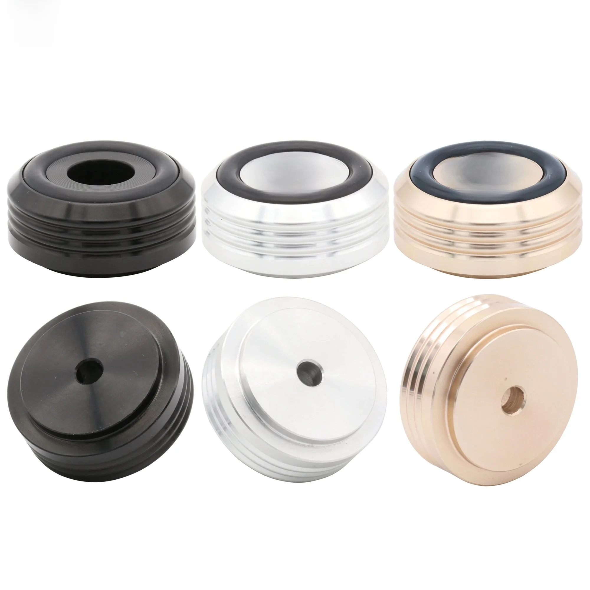1szt 30x14mm Obrabiana CNC solidna aluminiowa podstawa izolacyjna Podkładka pod stopy do wzmacniacza audio Głośnik Subwoofer DAC Gramofon CD — zdjęcie produktu 7